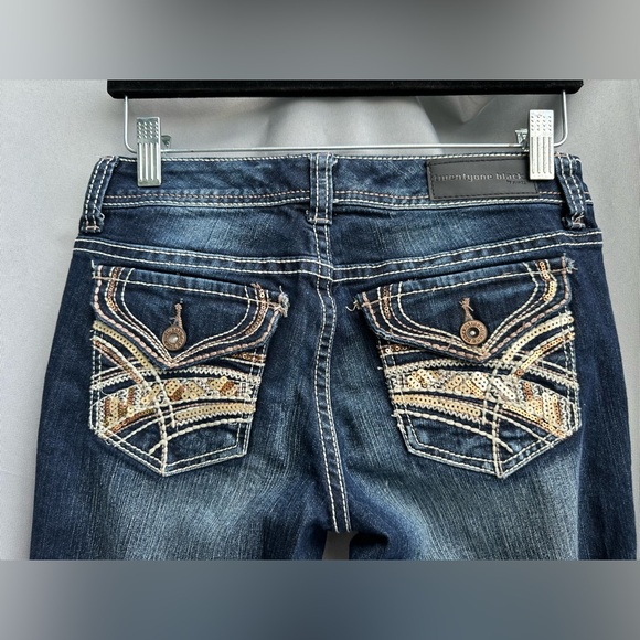 Rue 21 TwentyOne Black Size Curvy 3/4 Regular Low Rise Slim Boot - Picture 5 of 11